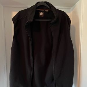 Timberland Black Fleece Vest, XL